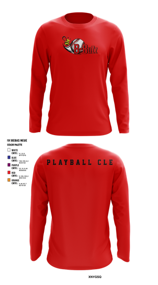 Long Sleeve Performance Shirt, B Buzz Baseball League, Baseball, Teamtime, Team time, sublimation, custom sports apparel, team uniforms, spirit wear, spiritwear, sports uniforms, custom shirts, team store, custom team store, fundraiser sports, apparel fundraiser