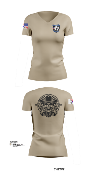 Womens Short Sleeve Vneck Shirt, Desperados, , Teamtime, Team time, sublimation, custom sports apparel, team uniforms, spirit wear, spiritwear, sports uniforms, custom shirts, team store, custom team store, fundraiser sports, apparel fundraiser