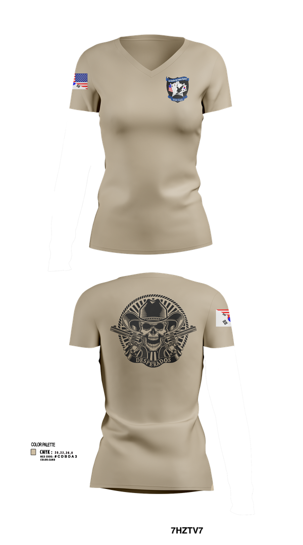 Womens Short Sleeve Vneck Shirt, Desperados, , Teamtime, Team time, sublimation, custom sports apparel, team uniforms, spirit wear, spiritwear, sports uniforms, custom shirts, team store, custom team store, fundraiser sports, apparel fundraiser
