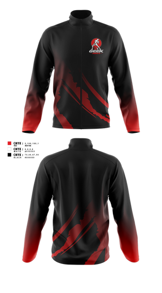 Fleece Jacket, Geek MMA, Wrestling, Teamtime, Team time, sublimation, custom sports apparel, team uniforms, spirit wear, spiritwear, sports uniforms, custom shirts, team store, custom team store, fundraiser sports, apparel fundraiser