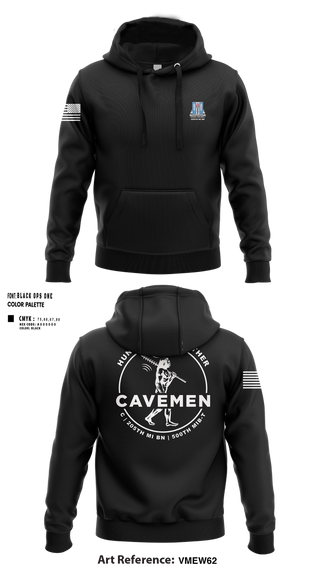 Hoodie, C / 205th MI BN / 500th MIB-T, , Teamtime, Team time, sublimation, custom sports apparel, team uniforms, spirit wear, spiritwear, sports uniforms, custom shirts, team store, custom team store, fundraiser sports, apparel fundraiser