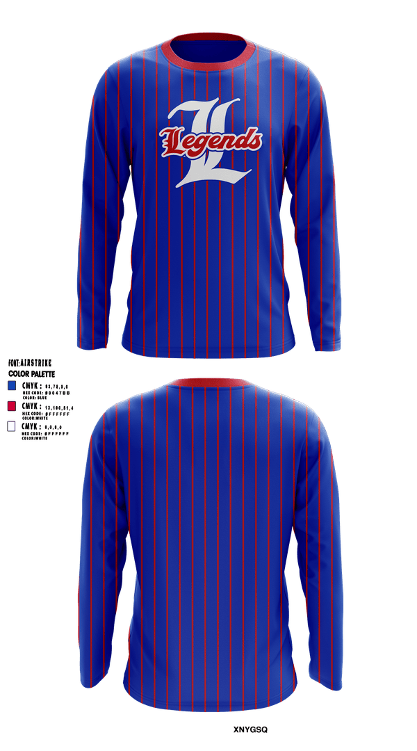 Long Sleeve Performance Shirt, Leander Legends, Baseball, Teamtime, Team time, sublimation, custom sports apparel, team uniforms, spirit wear, spiritwear, sports uniforms, custom shirts, team store, custom team store, fundraiser sports, apparel fundraiser