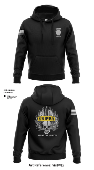 Hoodie, Snipers 1-109Snipers 1-109, National Guard, Teamtime, Team time, sublimation, custom sports apparel, team uniforms, spirit wear, spiritwear, sports uniforms, custom shirts, team store, custom team store, fundraiser sports, apparel fundraiser