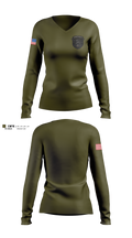 SWAT Women's Long Sleeve V-neck Shirt - 10