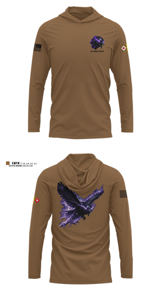 Long Sleeve hooded sunshirt, 4th MDEB SigCo, Army, Teamtime, Team time, sublimation, custom sports apparel, team uniforms, spirit wear, spiritwear, sports uniforms, custom shirts, team store, custom team store, fundraiser sports, apparel fundraiser