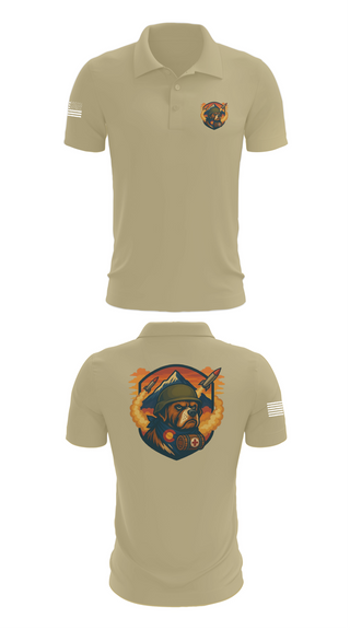 Short Sleeve Performance Polo, 10th Field Hospital (FWD), , Teamtime, Team time, sublimation, custom sports apparel, team uniforms, spirit wear, spiritwear, sports uniforms, custom shirts, team store, custom team store, fundraiser sports, apparel fundraiser