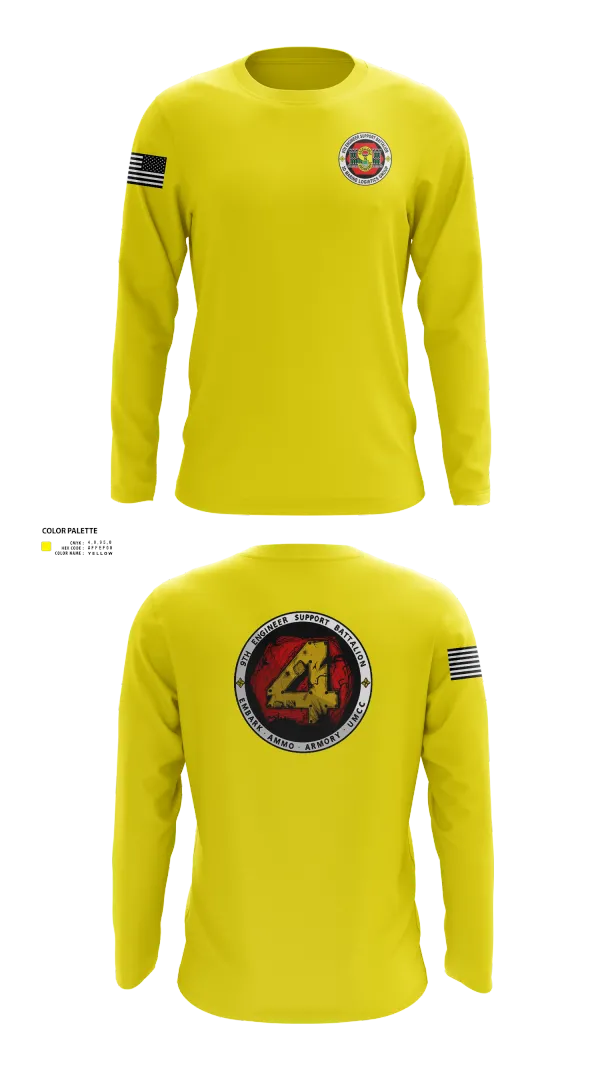 Long Sleeve Performance Shirt, 9th Engineer Support Battalion, Marines, Teamtime, Team time, sublimation, custom sports apparel, team uniforms, spirit wear, spiritwear, sports uniforms, custom shirts, team store, custom team store, fundraiser sports, apparel fundraiser