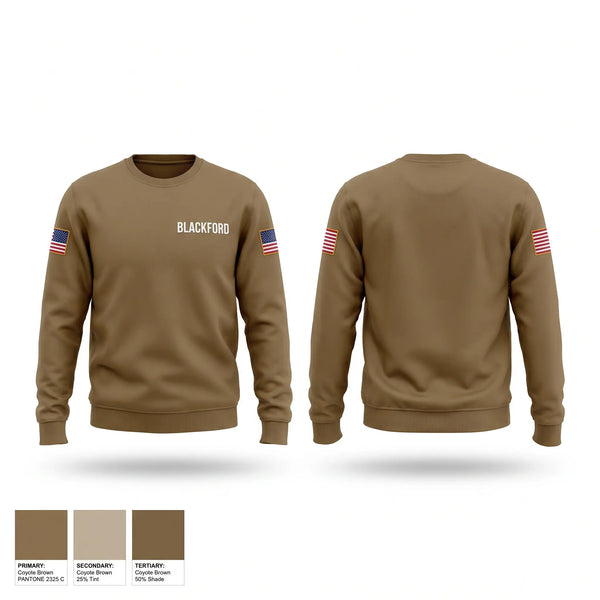 Crew Neck Sweatshirt, BLACKFORD, Army, Teamtime, Team time, sublimation, custom sports apparel, team uniforms, spirit wear, spiritwear, sports uniforms, custom shirts, team store, custom team store, fundraiser sports, apparel fundraiser