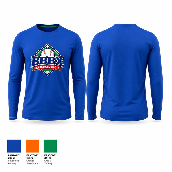 Long Sleeve Performance Shirt, BBBX, Baseball, Teamtime, Team time, sublimation, custom sports apparel, team uniforms, spirit wear, spiritwear, sports uniforms, custom shirts, team store, custom team store, fundraiser sports, apparel fundraiser