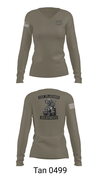 Womens Long Sleeve Vneck Shirt, 514th MP CO, Army, Teamtime, Team time, sublimation, custom sports apparel, team uniforms, spirit wear, spiritwear, sports uniforms, custom shirts, team store, custom team store, fundraiser sports, apparel fundraiser