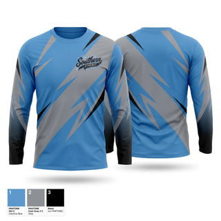 Long Sleeve Performance Shirt, Southern Synergy, Baseball, Teamtime, Team time, sublimation, custom sports apparel, team uniforms, spirit wear, spiritwear, sports uniforms, custom shirts, team store, custom team store, fundraiser sports, apparel fundraiser