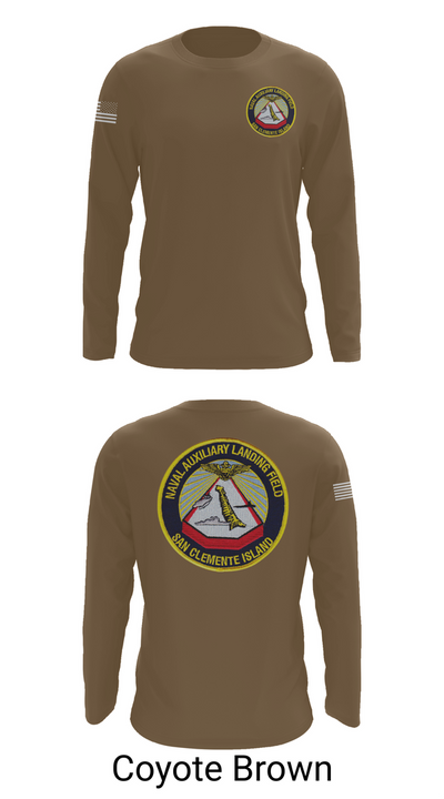 NAVAL AUXILIARY LANDING FIELD SAN CLEMENTE ISLAND 84948296 Long Sleeve Performance Shirt 6