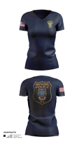 Hawthorne Police Department Women's Short Sleeve V-neck Shirt - 21