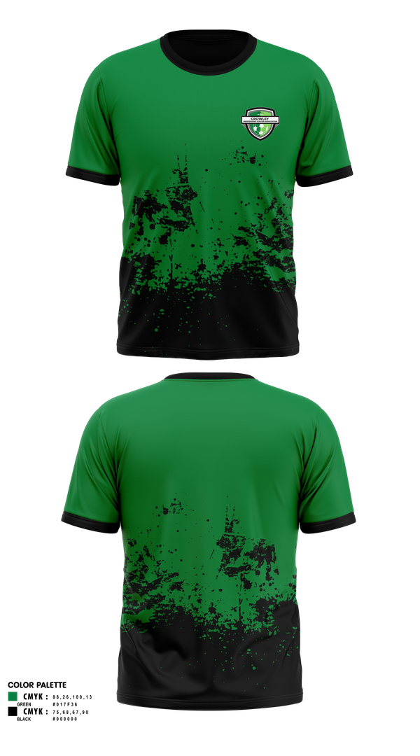 Short Sleeve Performance Shirt, Crowley Independent Soccer Association, Men's Soccer, Teamtime, Team time, sublimation, custom sports apparel, team uniforms, spirit wear, spiritwear, sports uniforms, custom shirts, team store, custom team store, fundraiser sports, apparel fundraiser
