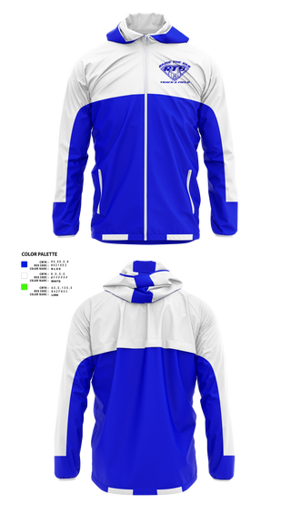 Windbreaker, Raise the Bar Track & Field, Track & Field, Teamtime, Team time, sublimation, custom sports apparel, team uniforms, spirit wear, spiritwear, sports uniforms, custom shirts, team store, custom team store, fundraiser sports, apparel fundraiser