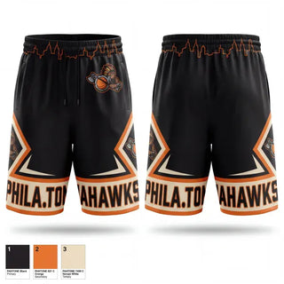 Mens Reversible Basketball Shorts, The Philadelphia Tomahawks, Men's Basketball, Teamtime, Team time, sublimation, custom sports apparel, team uniforms, spirit wear, spiritwear, sports uniforms, custom shirts, team store, custom team store, fundraiser sports, apparel fundraiser