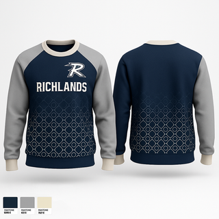 Crew Neck Sweatshirt, Richlands, , Teamtime, Team time, sublimation, custom sports apparel, team uniforms, spirit wear, spiritwear, sports uniforms, custom shirts, team store, custom team store, fundraiser sports, apparel fundraiser