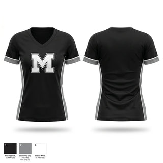 Womens Short Sleeve Vneck Shirt, Meriden, Men's Lacrosse, Teamtime, Team time, sublimation, custom sports apparel, team uniforms, spirit wear, spiritwear, sports uniforms, custom shirts, team store, custom team store, fundraiser sports, apparel fundraiser