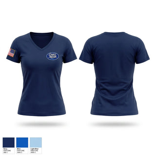 Womens Short Sleeve Vneck Shirt, CINRET North, Police, Teamtime, Team time, sublimation, custom sports apparel, team uniforms, spirit wear, spiritwear, sports uniforms, custom shirts, team store, custom team store, fundraiser sports, apparel fundraiser