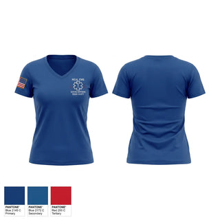 Womens Short Sleeve Vneck Shirt, NEAL EMS, EMS/EMT, Teamtime, Team time, sublimation, custom sports apparel, team uniforms, spirit wear, spiritwear, sports uniforms, custom shirts, team store, custom team store, fundraiser sports, apparel fundraiser