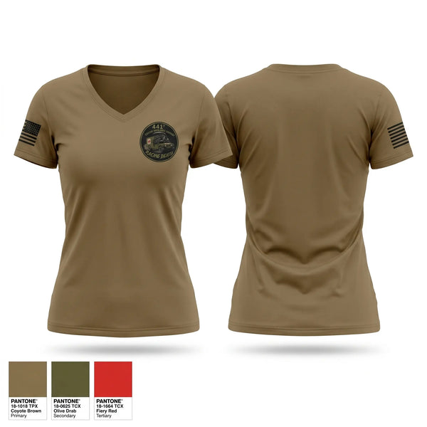 Womens Short Sleeve Vneck Shirt, 441st Ground Ambulance, Army, Teamtime, Team time, sublimation, custom sports apparel, team uniforms, spirit wear, spiritwear, sports uniforms, custom shirts, team store, custom team store, fundraiser sports, apparel fundraiser