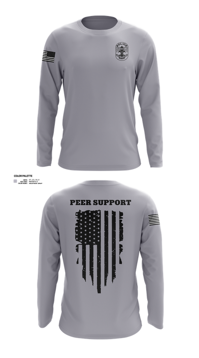 LMPD PEER SUPPORT 60613190 Long Sleeve Performance Shirt 42