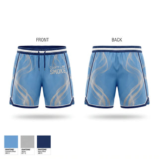 Athletic Shorts With Pockets, County Line Smoke, Baseball, Teamtime, Team time, sublimation, custom sports apparel, team uniforms, spirit wear, spiritwear, sports uniforms, custom shirts, team store, custom team store, fundraiser sports, apparel fundraiser