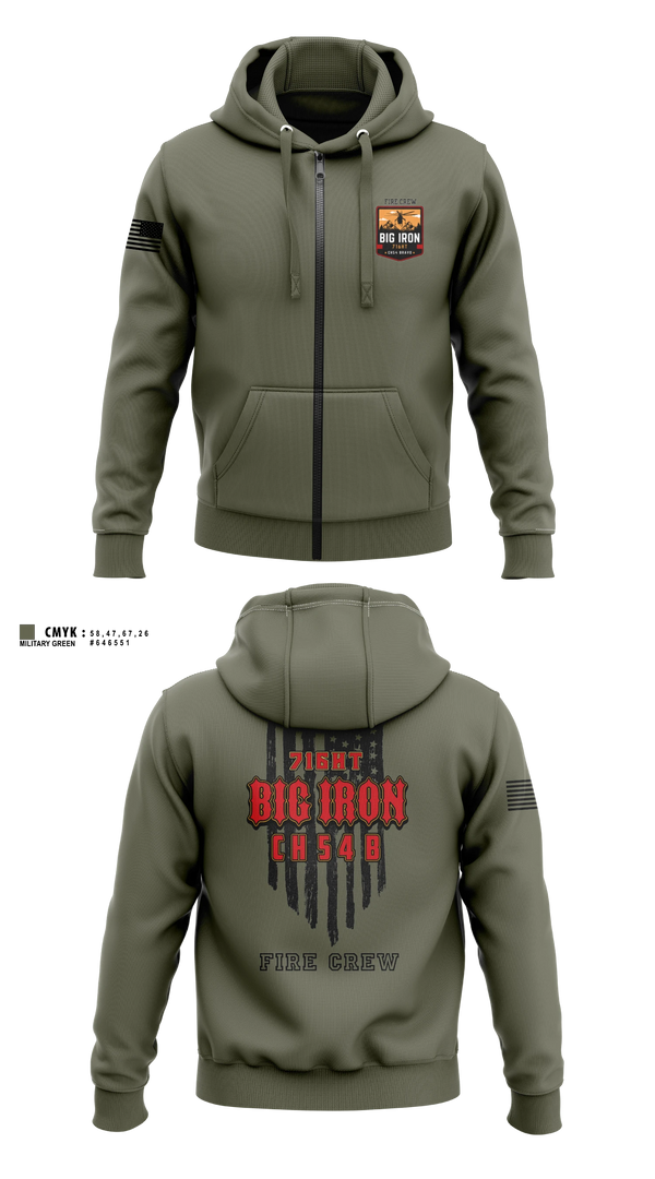 Zip Hoodie, Big Iron, Fire Department, Teamtime, Team time, sublimation, custom sports apparel, team uniforms, spirit wear, spiritwear, sports uniforms, custom shirts, team store, custom team store, fundraiser sports, apparel fundraiser