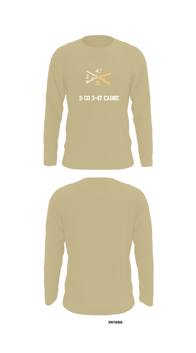 D Co 3-47 Cadre Long Sleeve Performance Shirt 92