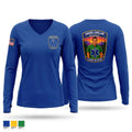 Daniel Cuellar Memorial Fund Women's Long Sleeve V-neck Shirt - 1