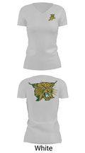 Edgar Wildcats 93654841 Women's Short Sleeve V-neck Shirt - 19