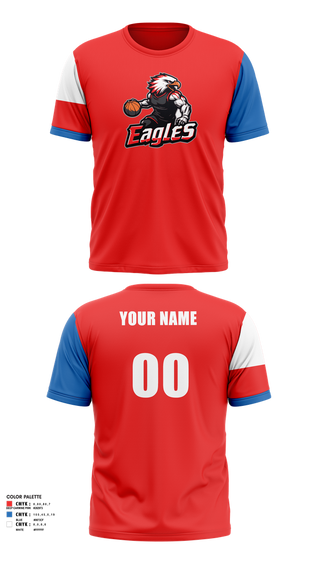 Short Sleeve Performance Shirt, Eagles, Men's Basketball, Teamtime, Team time, sublimation, custom sports apparel, team uniforms, spirit wear, spiritwear, sports uniforms, custom shirts, team store, custom team store, fundraiser sports, apparel fundraiser