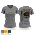 Lucas County SO 12298393 Women's Short Sleeve V-neck Shirt - 1