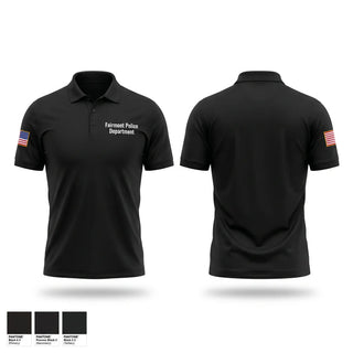 Short Sleeve Performance Polo, Fairmont Police Department, Police, Teamtime, Team time, sublimation, custom sports apparel, team uniforms, spirit wear, spiritwear, sports uniforms, custom shirts, team store, custom team store, fundraiser sports, apparel fundraiser
