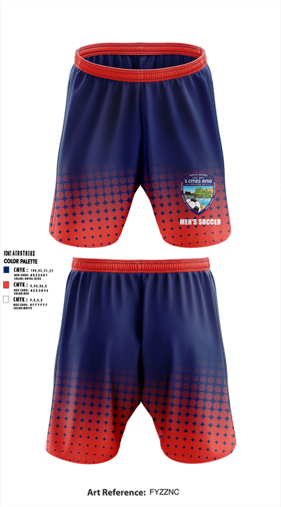Ayso Region 83 - Five Cities 21217578 Athletic Shorts With Pockets - 1