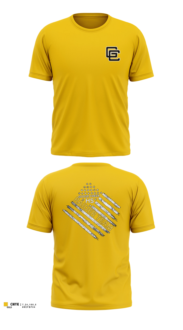 4th brigade Goose Creek High School JROTC Short Sleeve Performance Shirt - 4