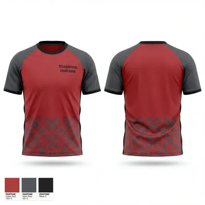 Stebbins Indians 27055534 Short Sleeve Performance Shirt - 1