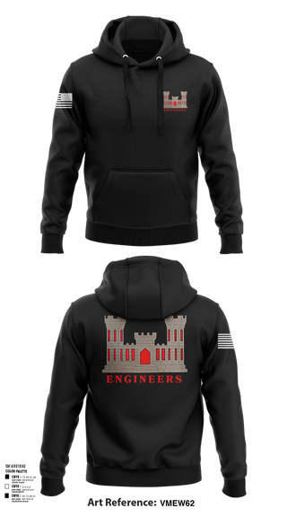 Hoodie, 817th engineer sapper, , Teamtime, Team time, sublimation, custom sports apparel, team uniforms, spirit wear, spiritwear, sports uniforms, custom shirts, team store, custom team store, fundraiser sports, apparel fundraiser