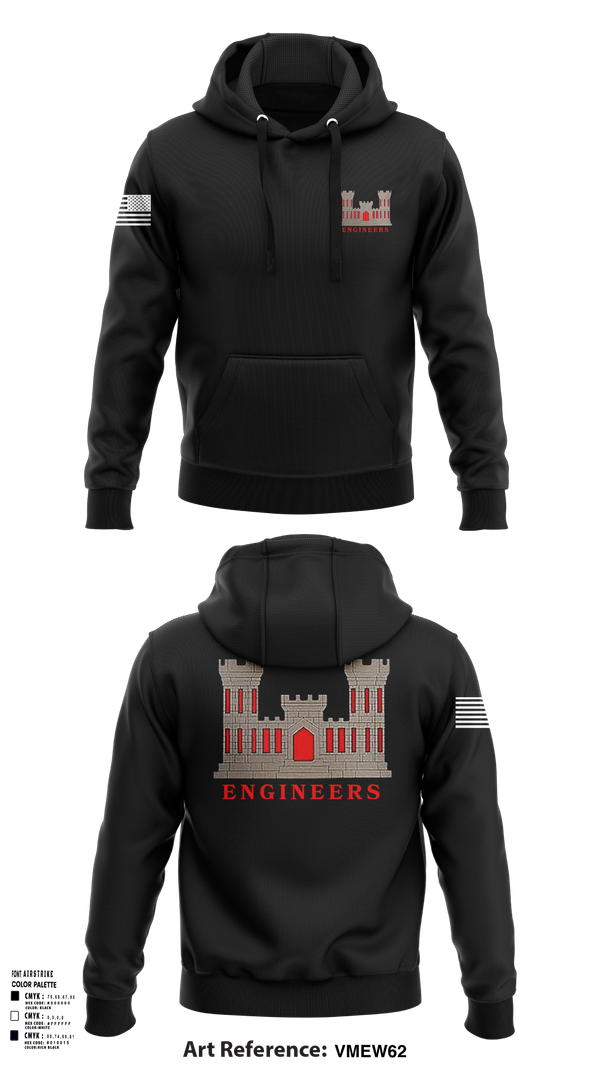 Hoodie, 817th engineer sapper, , Teamtime, Team time, sublimation, custom sports apparel, team uniforms, spirit wear, spiritwear, sports uniforms, custom shirts, team store, custom team store, fundraiser sports, apparel fundraiser