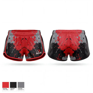 Womens Shorts, Mississippi Bandits Youth Football and Cheer Team, , Teamtime, Team time, sublimation, custom sports apparel, team uniforms, spirit wear, spiritwear, sports uniforms, custom shirts, team store, custom team store, fundraiser sports, apparel fundraiser