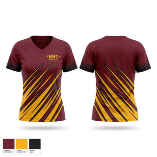 Womens Short Sleeve Vneck Shirt, MMC, Baseball, Teamtime, Team time, sublimation, custom sports apparel, team uniforms, spirit wear, spiritwear, sports uniforms, custom shirts, team store, custom team store, fundraiser sports, apparel fundraiser