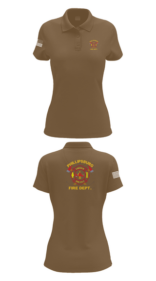 Womens Short Sleeve Performance Polo, PHILLIPSBURG FIRE DEPARTMENT, , Teamtime, Team time, sublimation, custom sports apparel, team uniforms, spirit wear, spiritwear, sports uniforms, custom shirts, team store, custom team store, fundraiser sports, apparel fundraiser