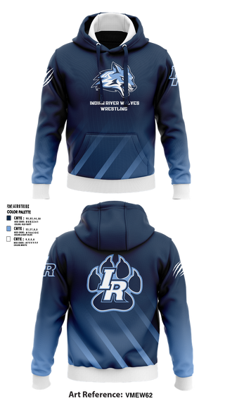 Hoodie, Indian River Wolves, Wrestling, Teamtime, Team time, sublimation, custom sports apparel, team uniforms, spirit wear, spiritwear, sports uniforms, custom shirts, team store, custom team store, fundraiser sports, apparel fundraiser