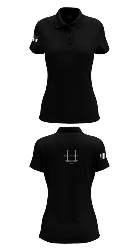 Womens Short Sleeve Performance Polo, HIP Orchestra Japan, , Teamtime, Team time, sublimation, custom sports apparel, team uniforms, spirit wear, spiritwear, sports uniforms, custom shirts, team store, custom team store, fundraiser sports, apparel fundraiser