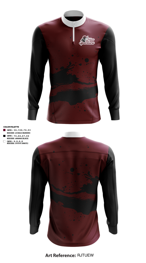 Quarter Zip Jacket, Auburn Spartans, , Teamtime, Team time, sublimation, custom sports apparel, team uniforms, spirit wear, spiritwear, sports uniforms, custom shirts, team store, custom team store, fundraiser sports, apparel fundraiser