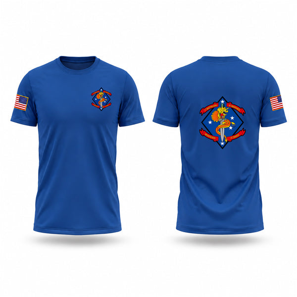 1st Blt 4th Marines Short Sleeve Performance Shirt - 1