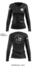 ACE  Women's Long Sleeve V-neck Shirt - 3
