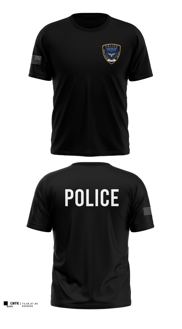Short Sleeve Performance Shirt, Bibb County BOE Police Department, Police, Teamtime, Team time, sublimation, custom sports apparel, team uniforms, spirit wear, spiritwear, sports uniforms, custom shirts, team store, custom team store, fundraiser sports, apparel fundraiser