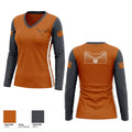 Los Gatos Longhorns 70449941 Women's Long Sleeve V-neck Shirt - 1