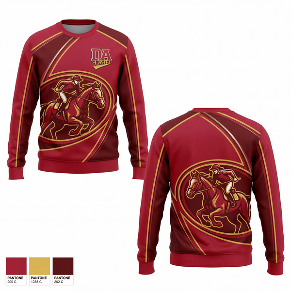 Crew Neck Sweatshirt, DeAnza High School Dons, Track & Field, Teamtime, Team time, sublimation, custom sports apparel, team uniforms, spirit wear, spiritwear, sports uniforms, custom shirts, team store, custom team store, fundraiser sports, apparel fundraiser